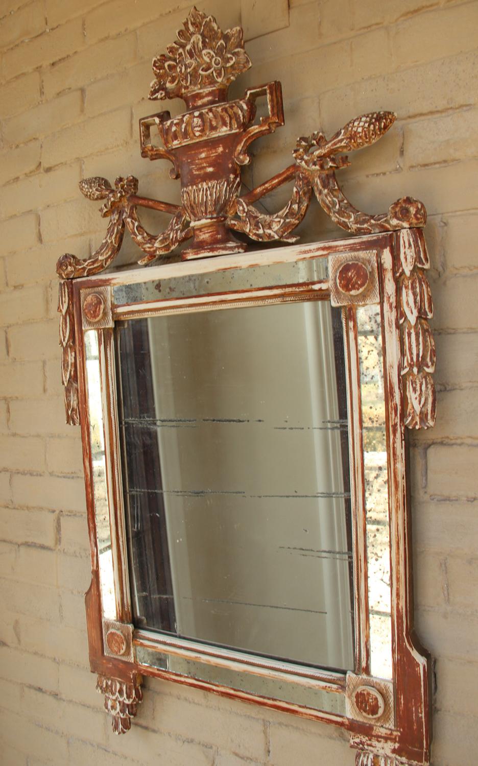 18th Century French Louis XVI Period Mirror with Original Mirror Plate 3