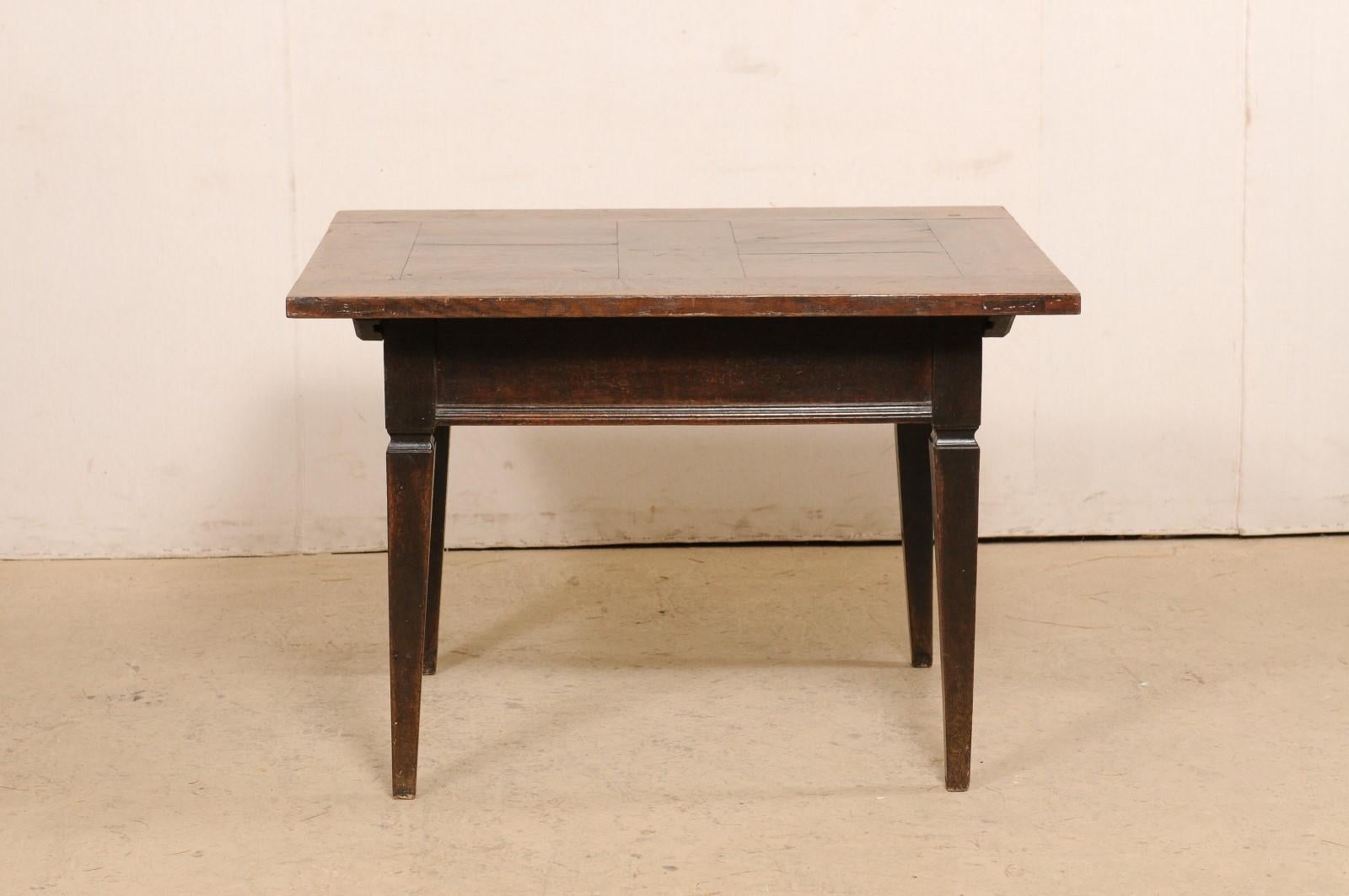 18th C. French Occasional Table w/ Star Accent Medallion Inlay at Top For Sale 2