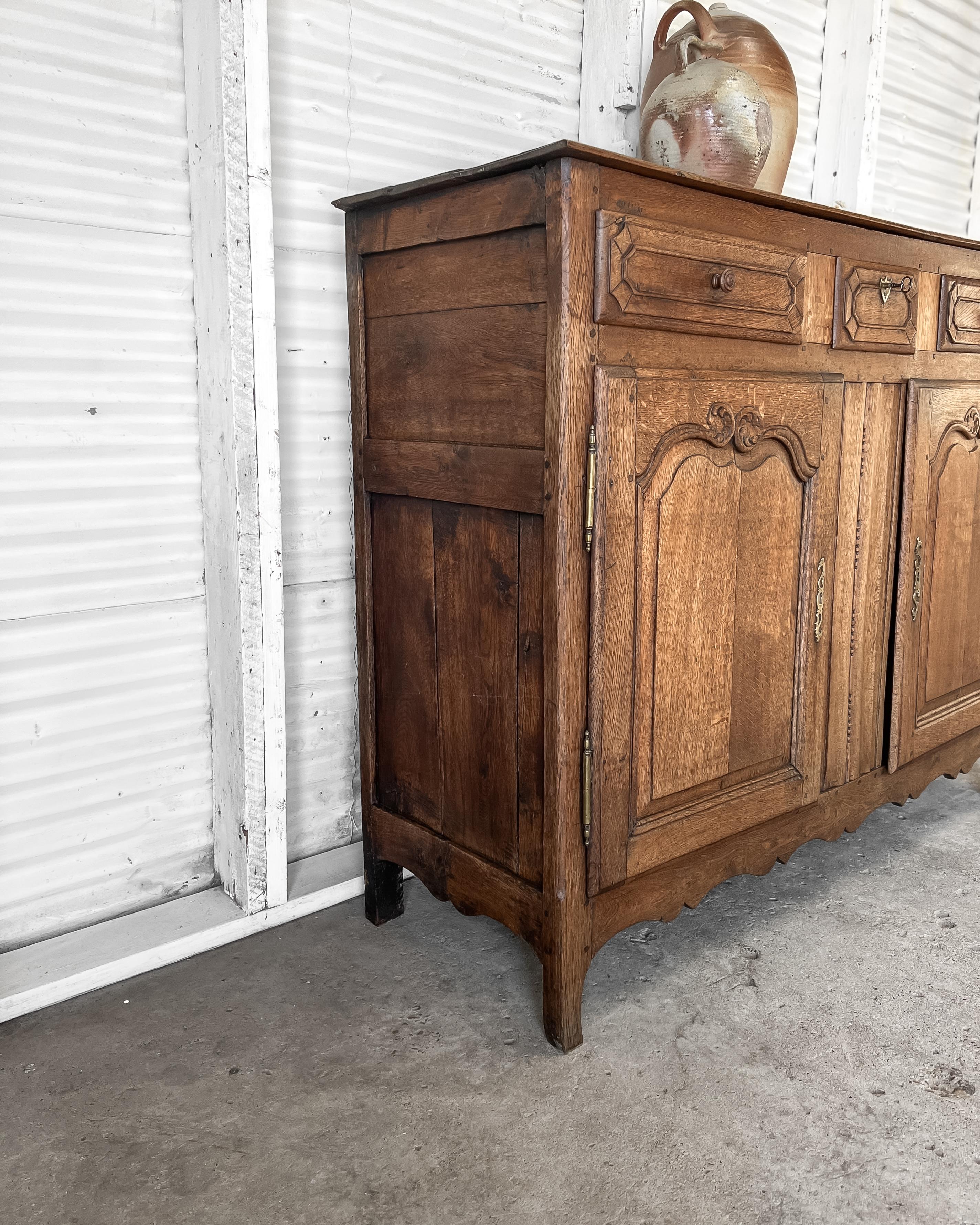 18th c. French Provincial Sideboard In Good Condition For Sale In Mckinney, TX