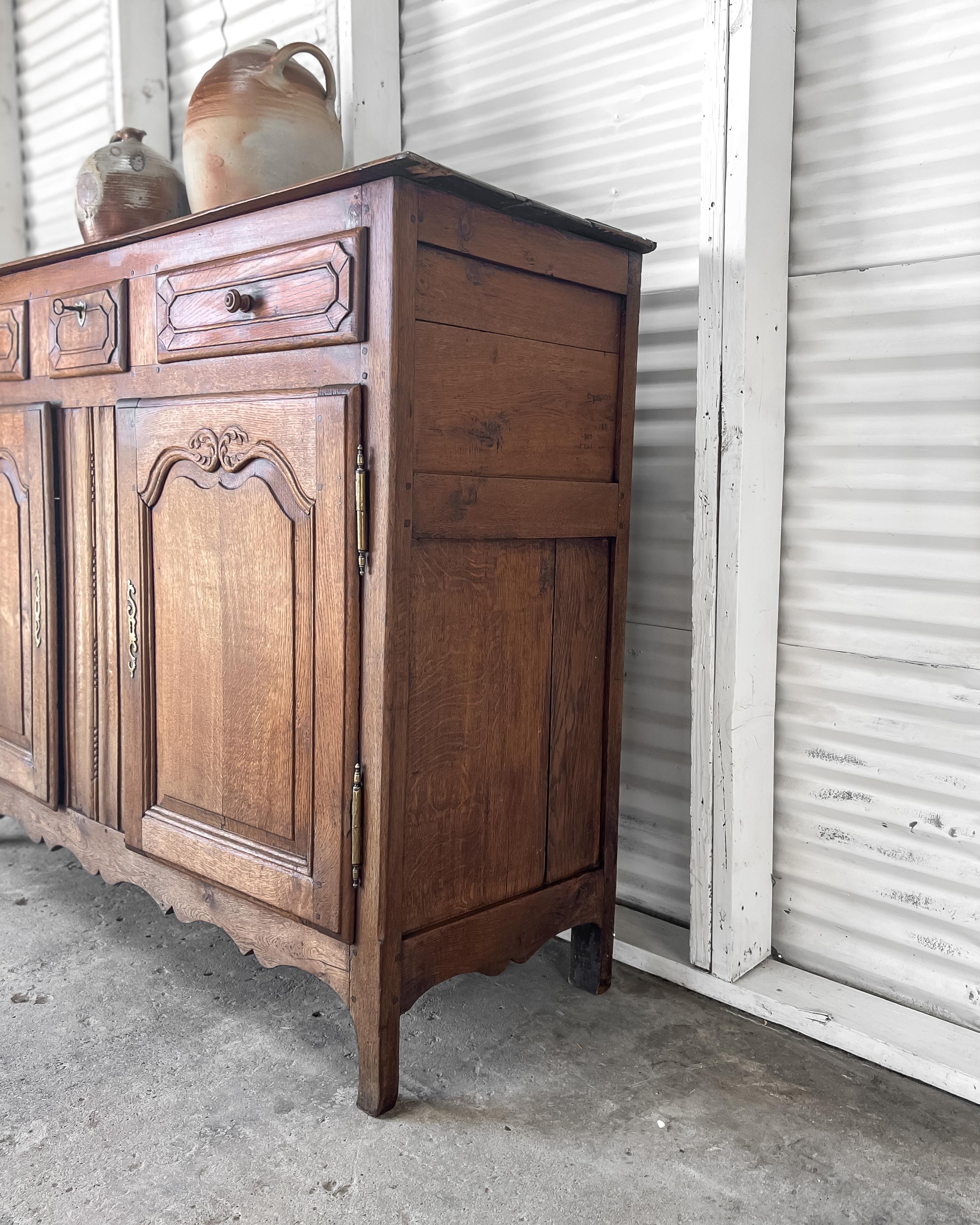 18th Century 18th c. French Provincial Sideboard For Sale