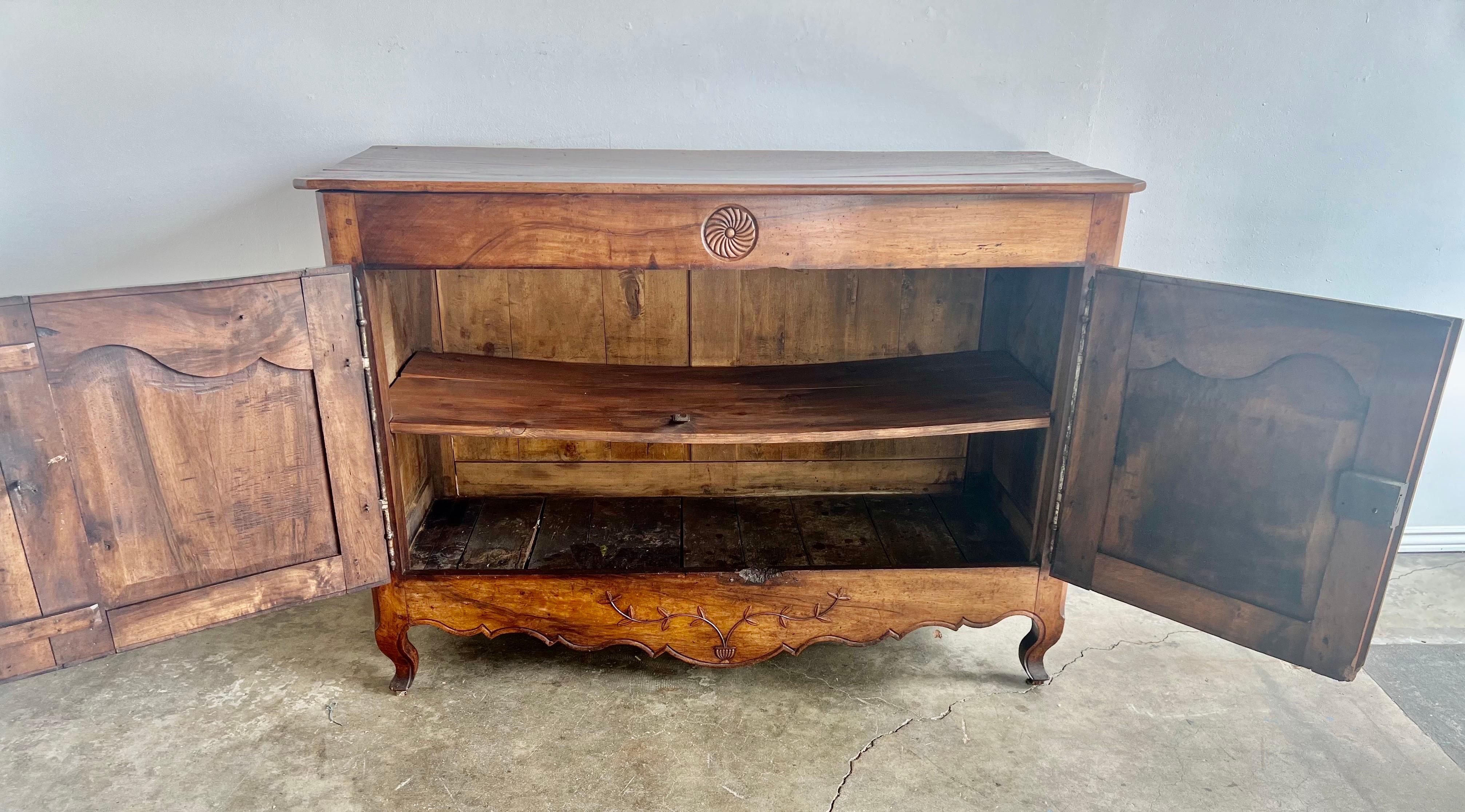 18th C. French Walnut Buffet For Sale 6