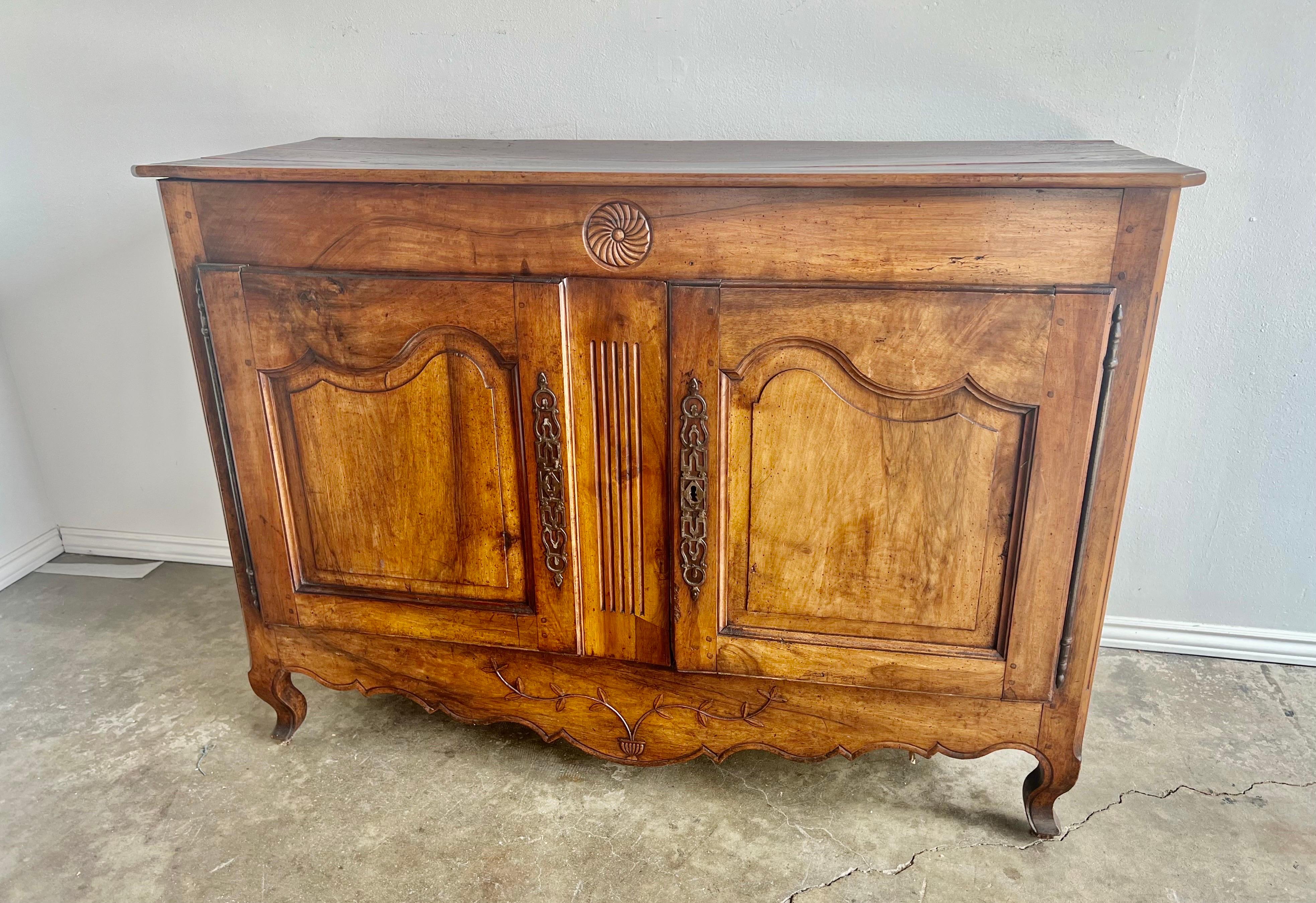 18th C. French Walnut Buffet For Sale 12