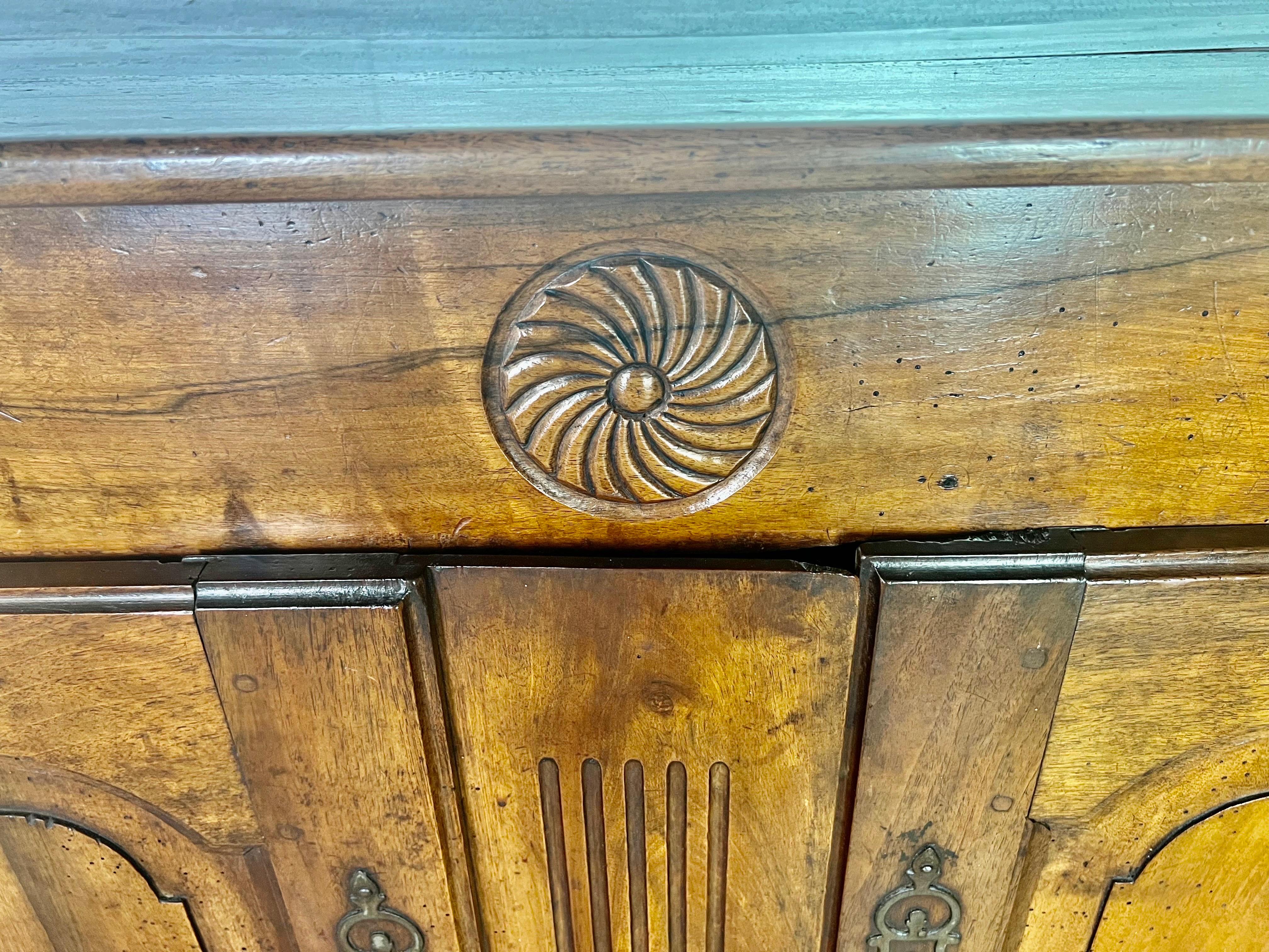 French Provincial 18th C. French Walnut Buffet For Sale