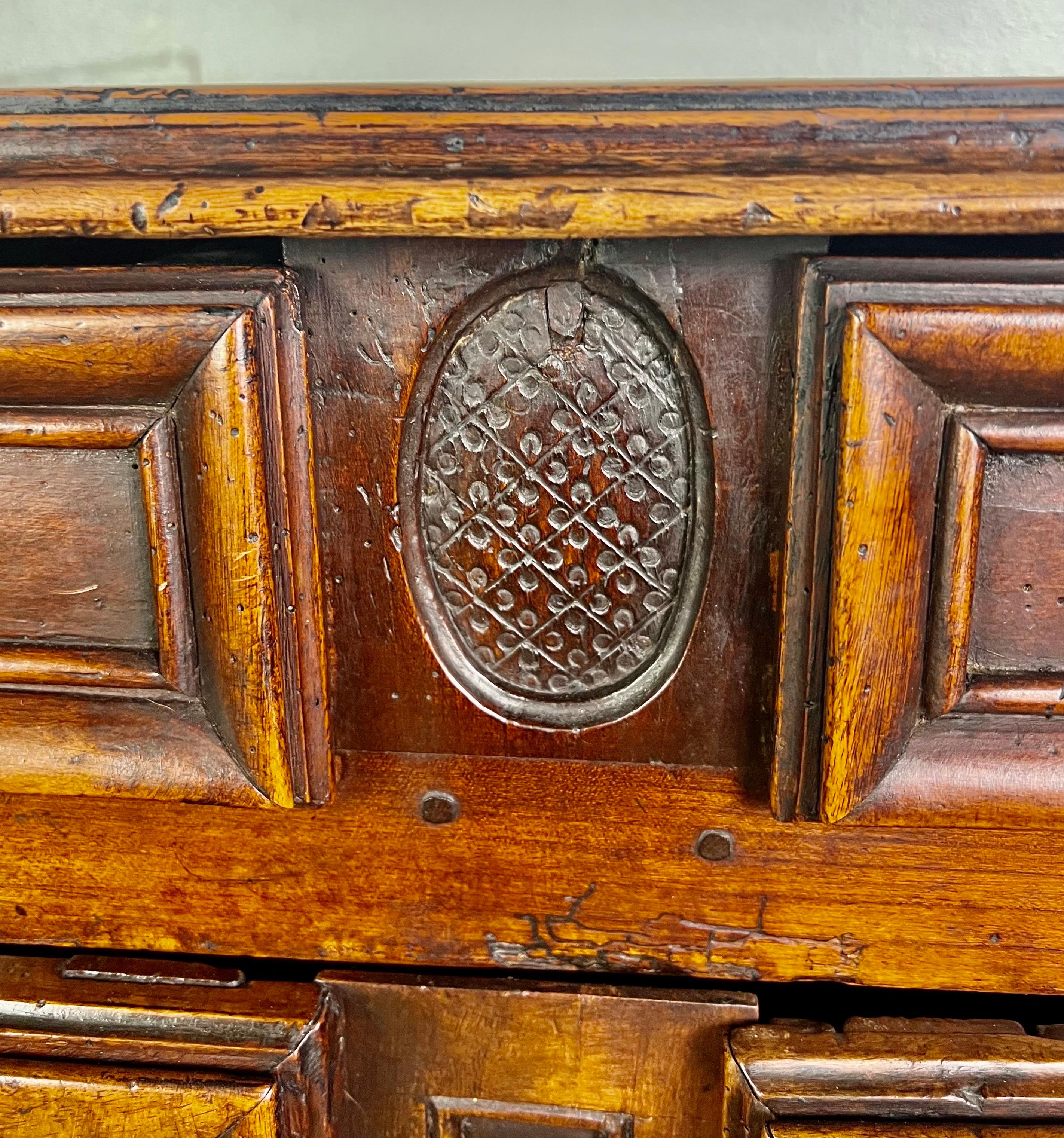 Louis XV 18th C. French Walnut Buffet For Sale