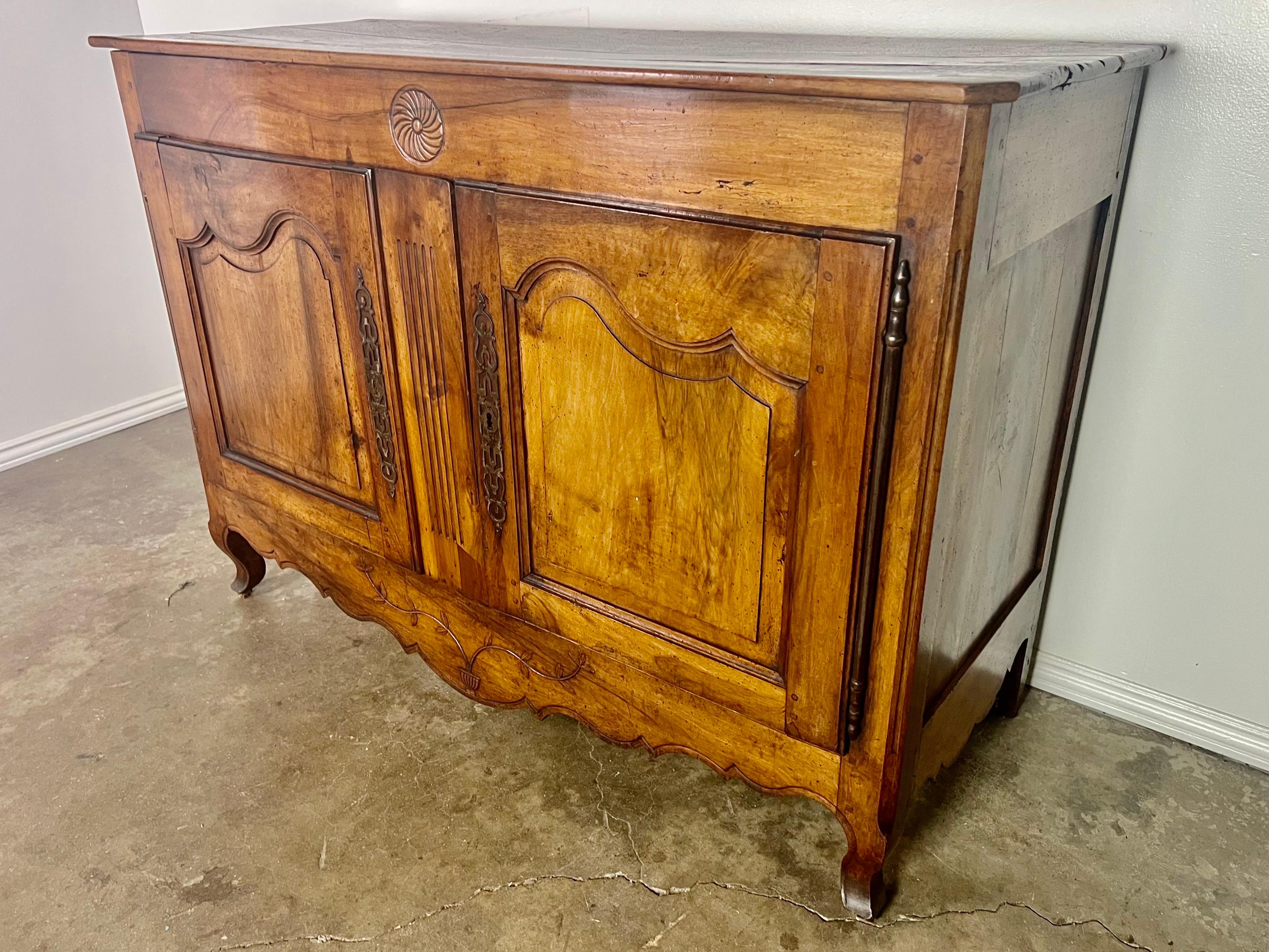 18th C. French Walnut Buffet For Sale 2
