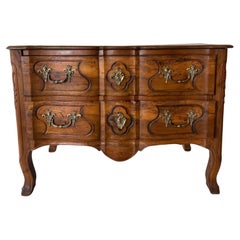 18th c Fruitwood French Commode 