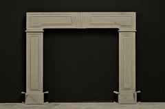 18th Century George II Limestone Fireplace Mantel