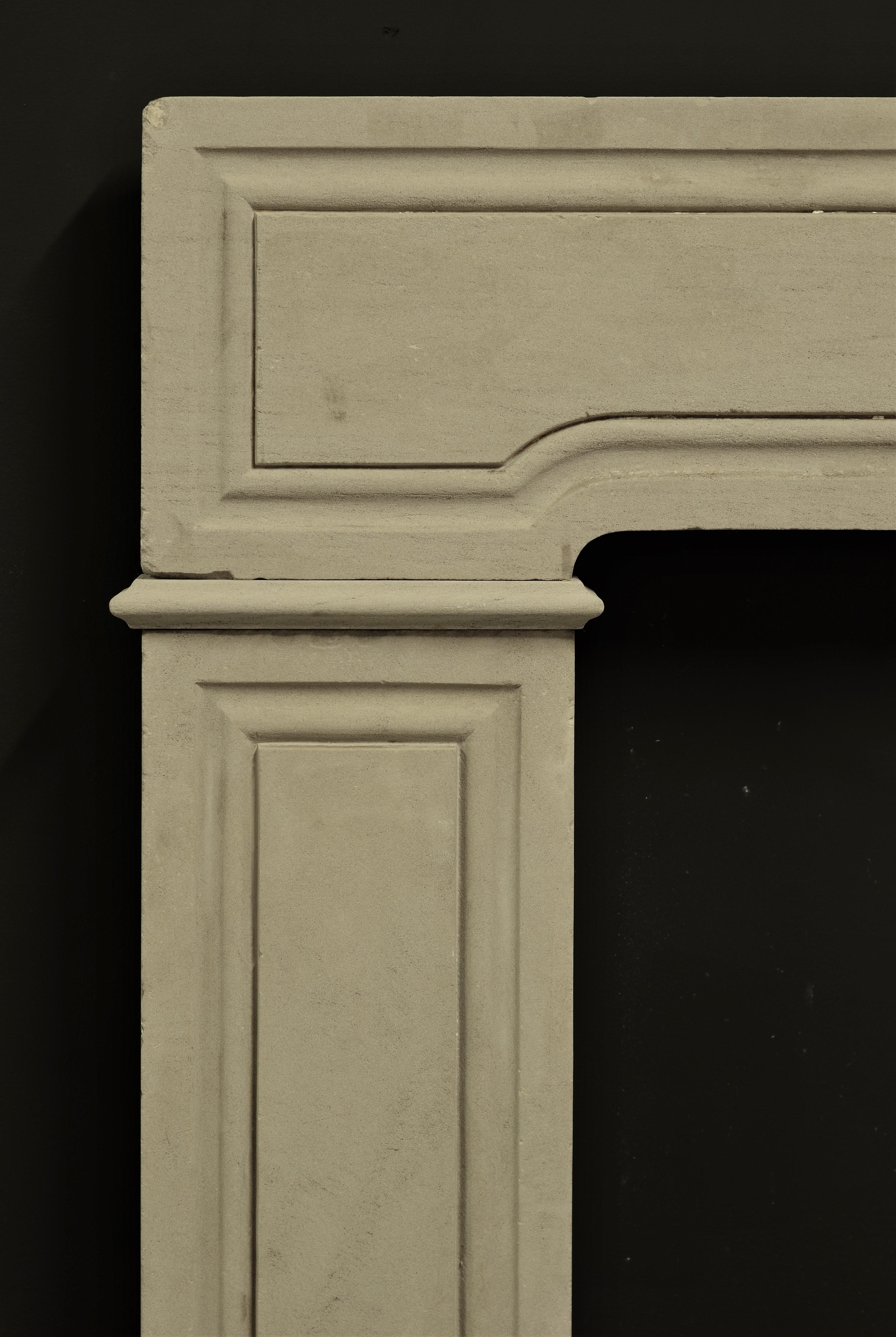 18th Century George II Limestone Fireplace Mantel For Sale 2