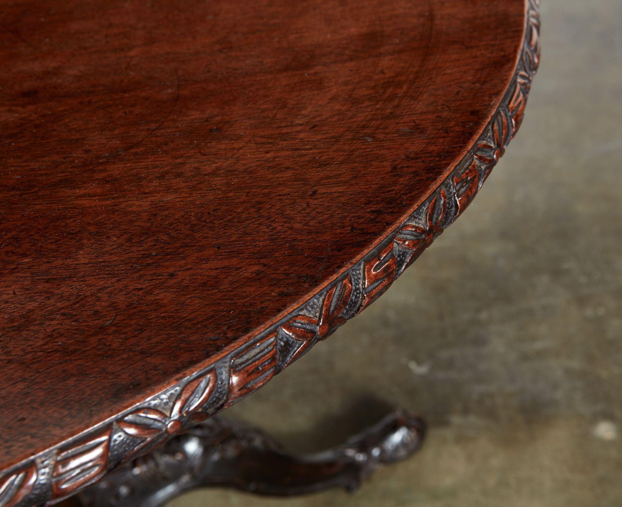 English 18th c. George II Low Padouk Tea Table For Sale