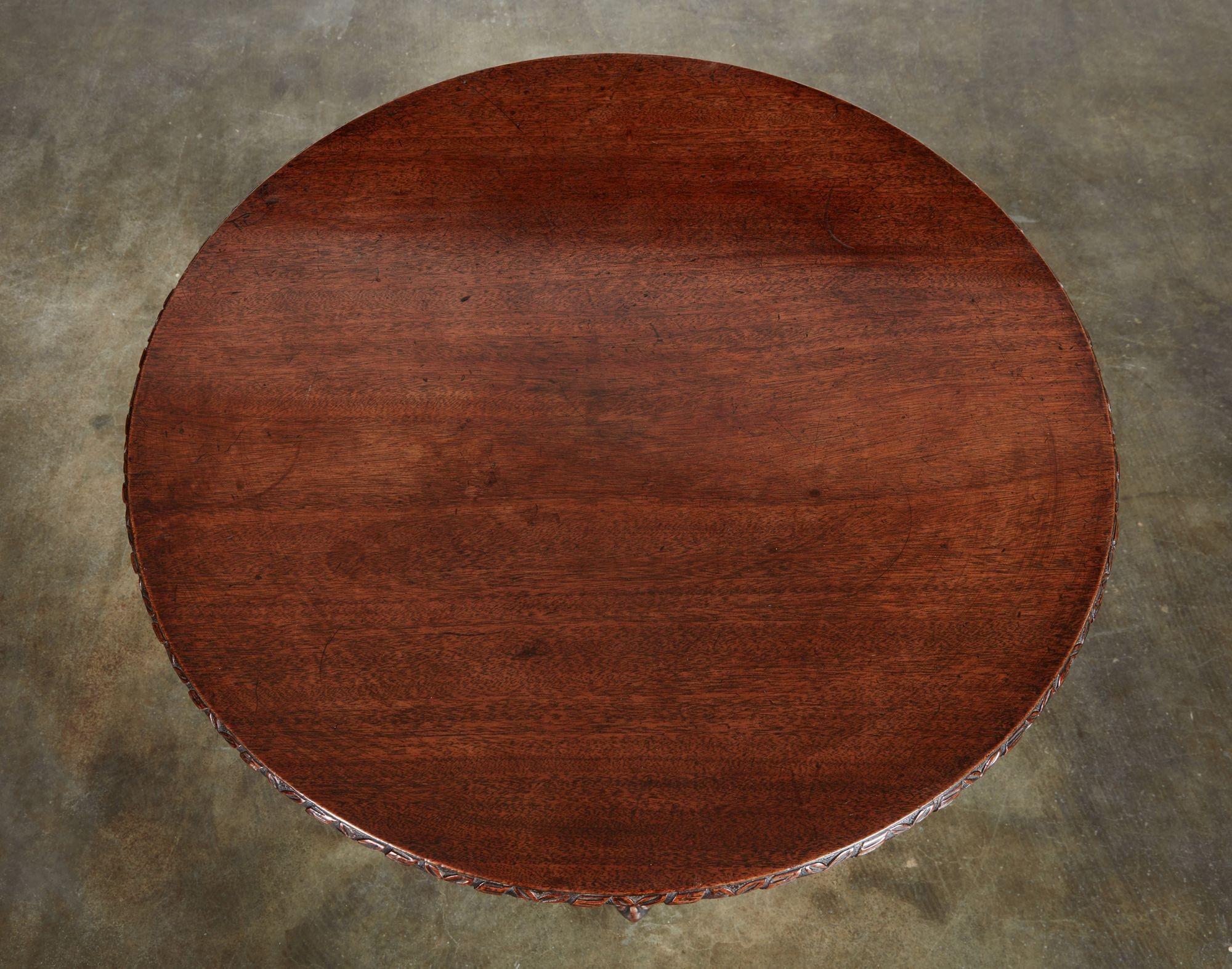 18th c. George II Low Padouk Tea Table For Sale 1