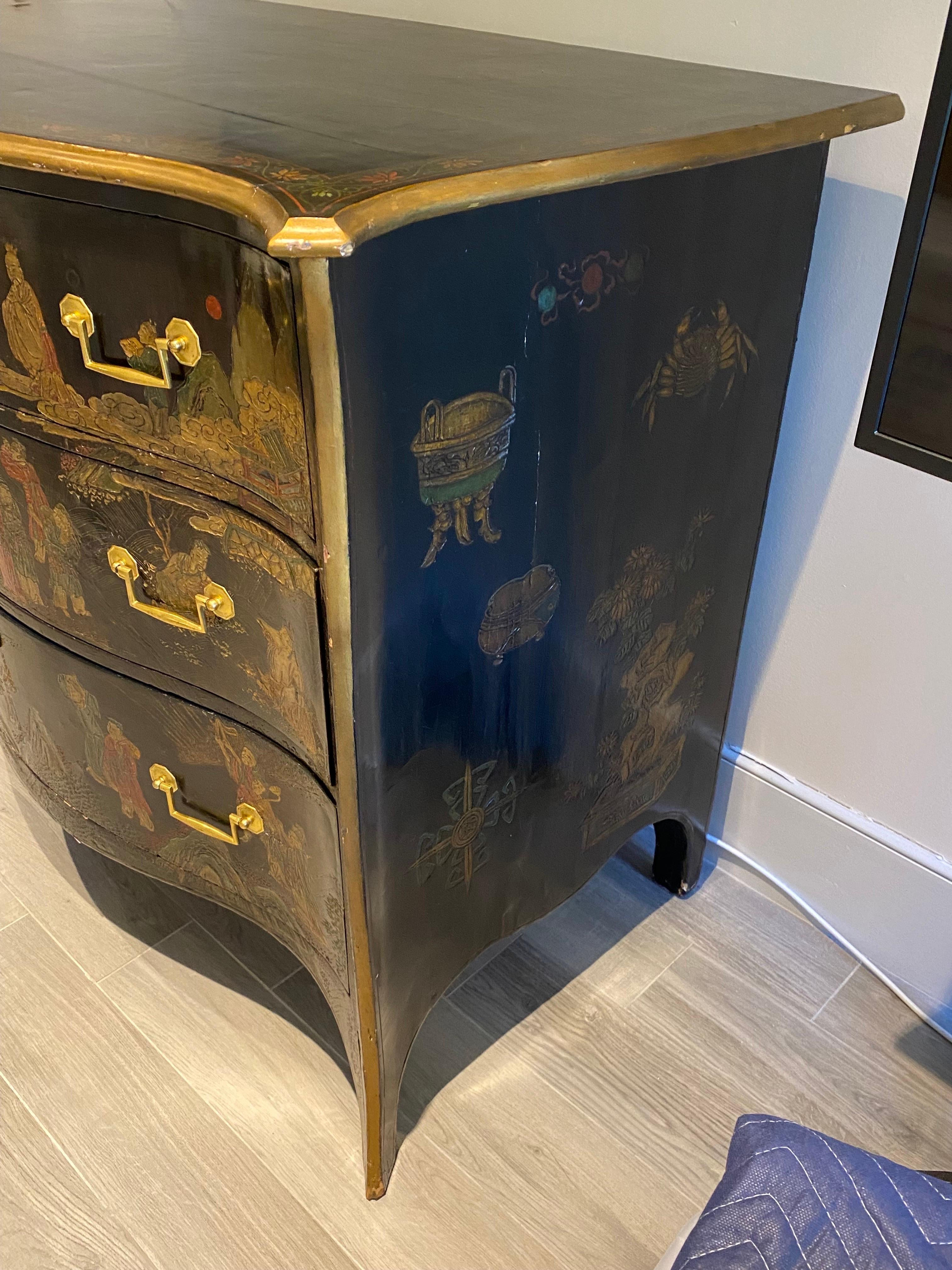 18th C. George III Coromandel Lacquer Commode, Sourced by Albert Hadley For Sale 7