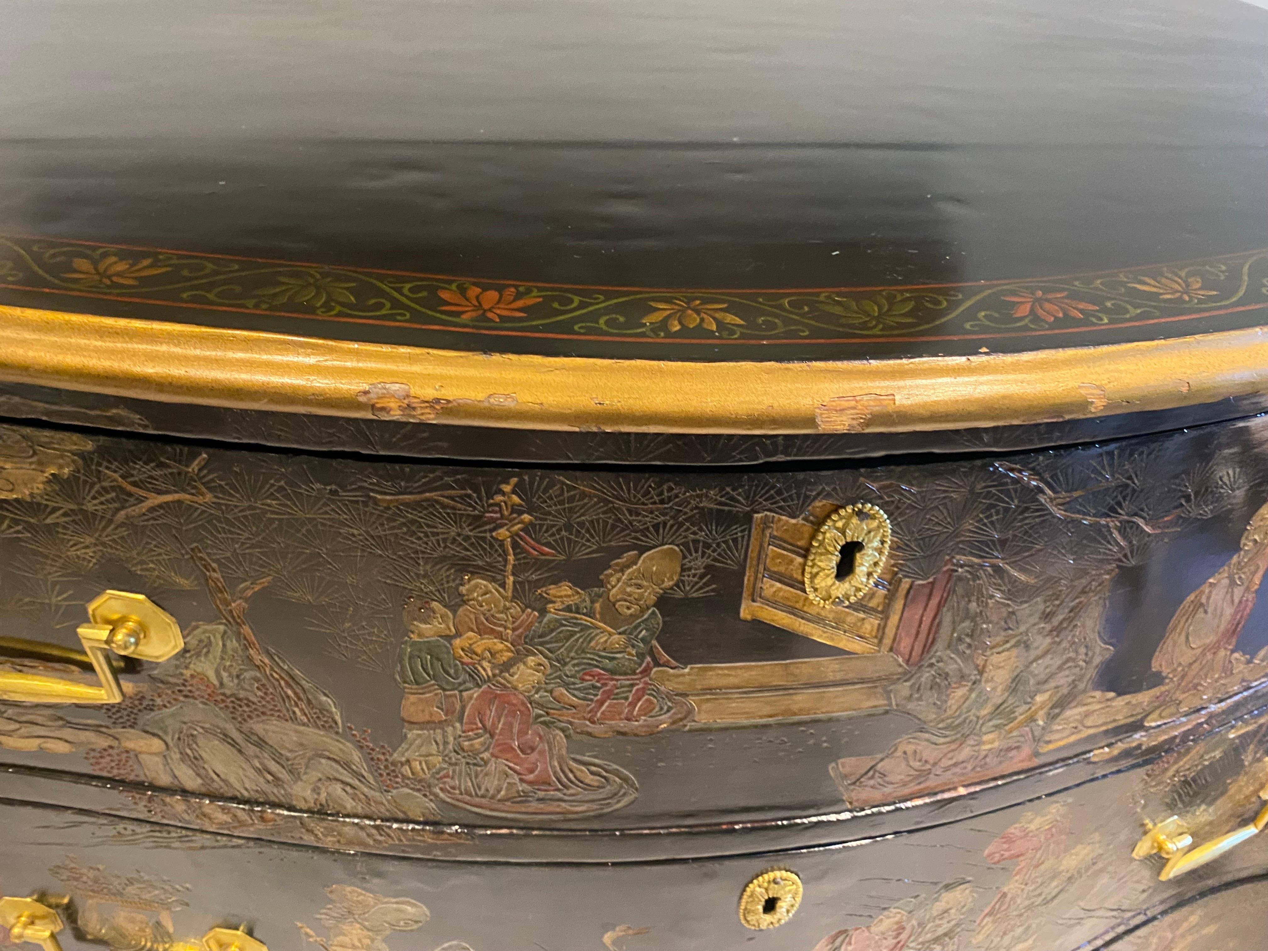 18th C. George III Coromandel Lacquer Commode, Sourced by Albert Hadley For Sale 8