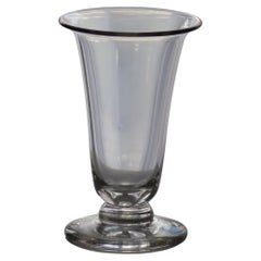 18ème C Georgian Jelly Glass with Bell Bowl Cushion Knop Hand Blown, Ca 1790 (verre à gelée avec coussin en forme de cloche) soufflé à la main.
