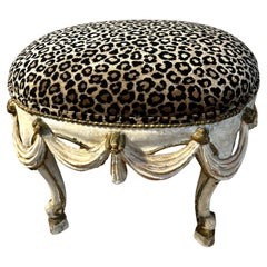 18th C. Hand Carved Wooden Stool