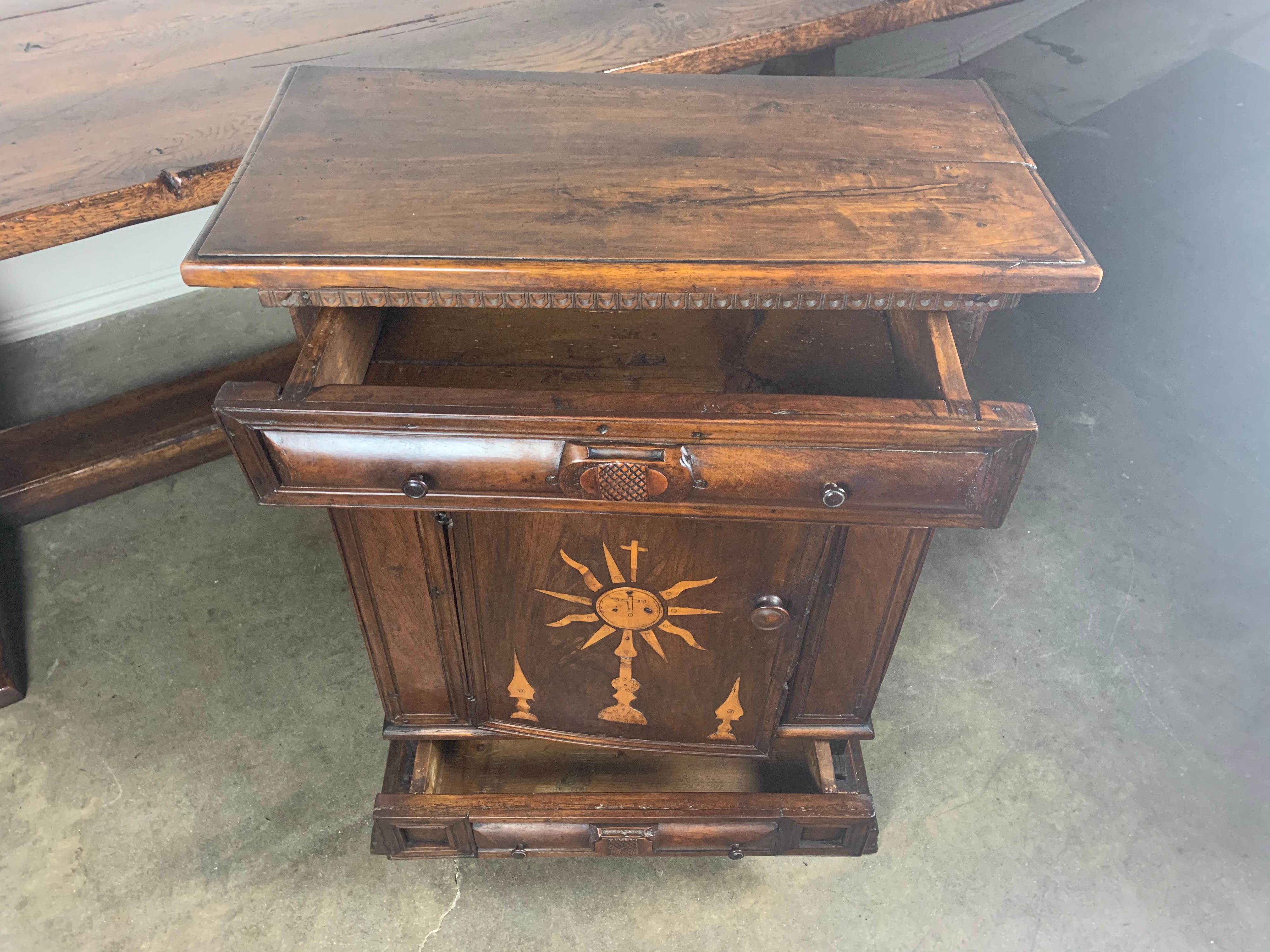 Maple 18th Century Inlaid Italian Credenza