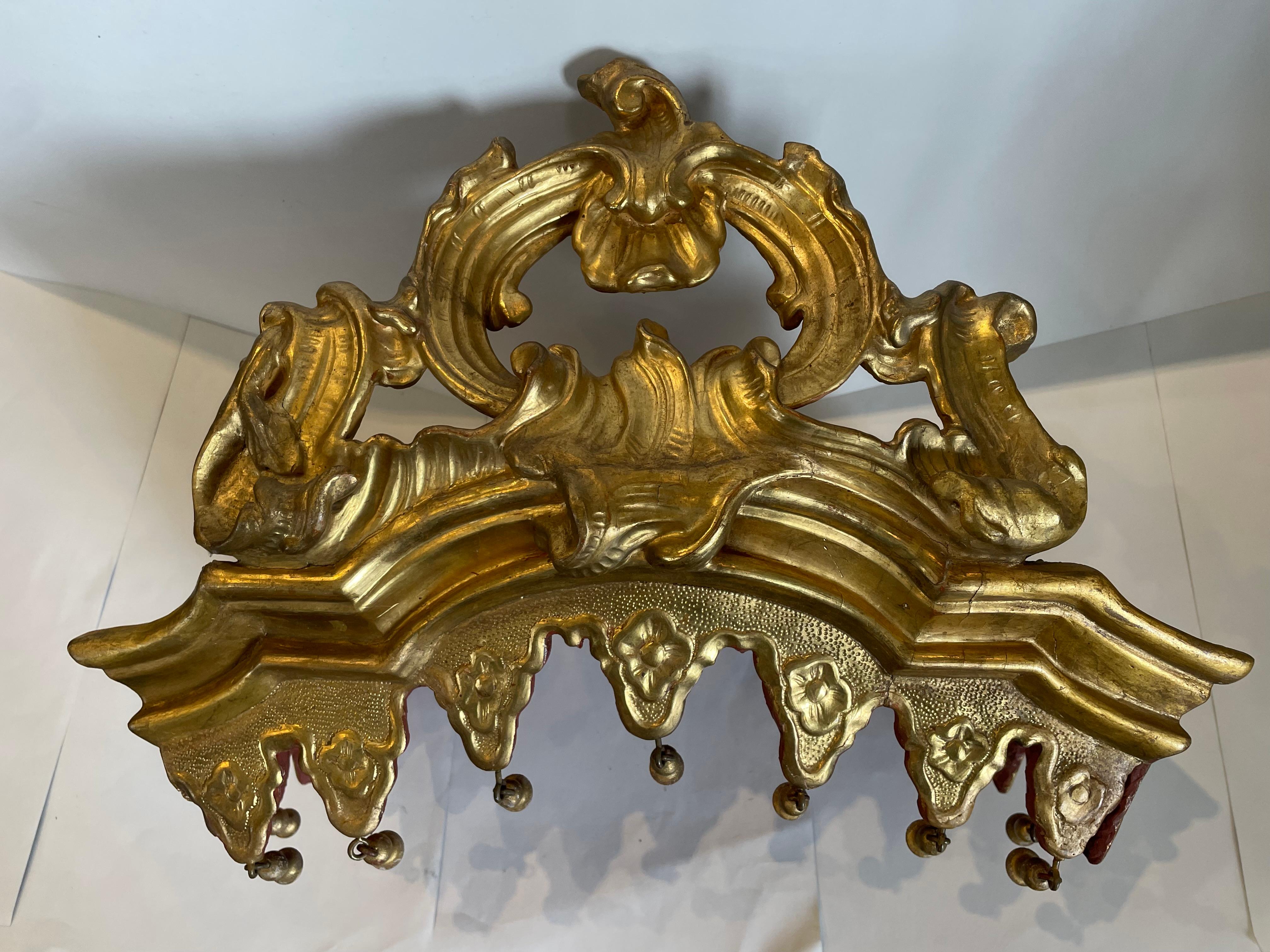 Wood 18th c. Italia Baldacchino For Sale