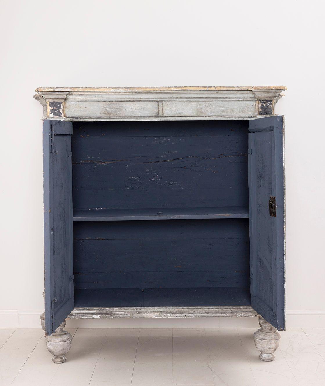18th C. Italian Baroque Style Painted Armoire Cabinet 3