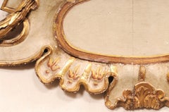 18th C. Italian Carved-Wood Scrolling Cartouche Wall Plaque (5.5 Ft Long)