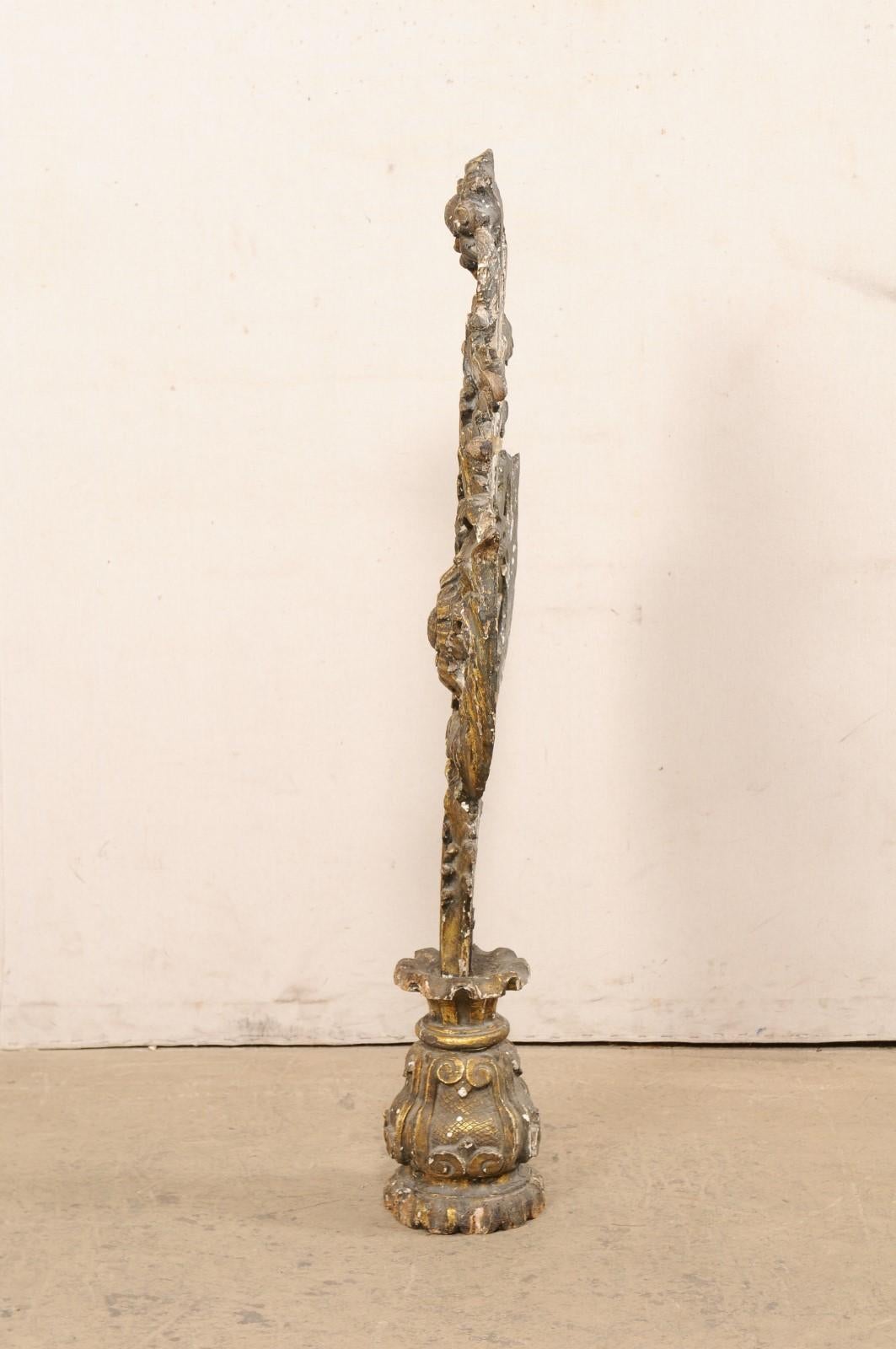 18th C. Italian Monumental Finial with its Original Finish For Sale 6
