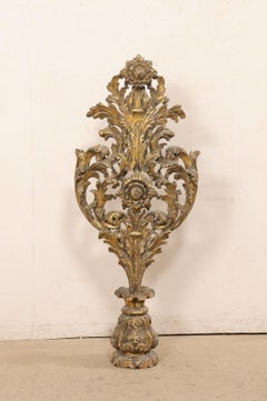 18th C. Italian Monumental Finial with its Original Finish