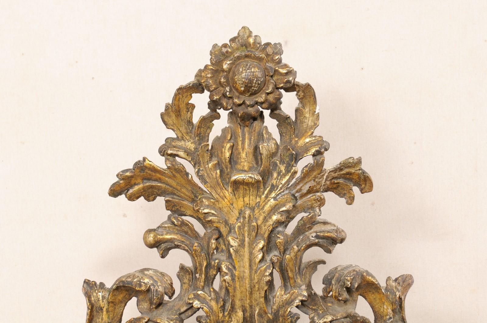 18th C. Italian Monumental Finial with its Original Finish In Good Condition For Sale In Atlanta, GA