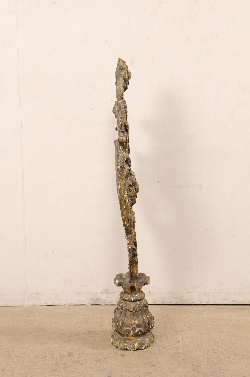18th C. Italian Monumental Finial with its Original Finish For Sale 2