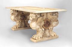 Italian Neo-Classic White Marble Center Table