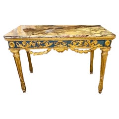 18th c. Italian Neoclassical Parcel Gilt Console