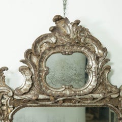 18th C Italian Silver Leaf Mirror