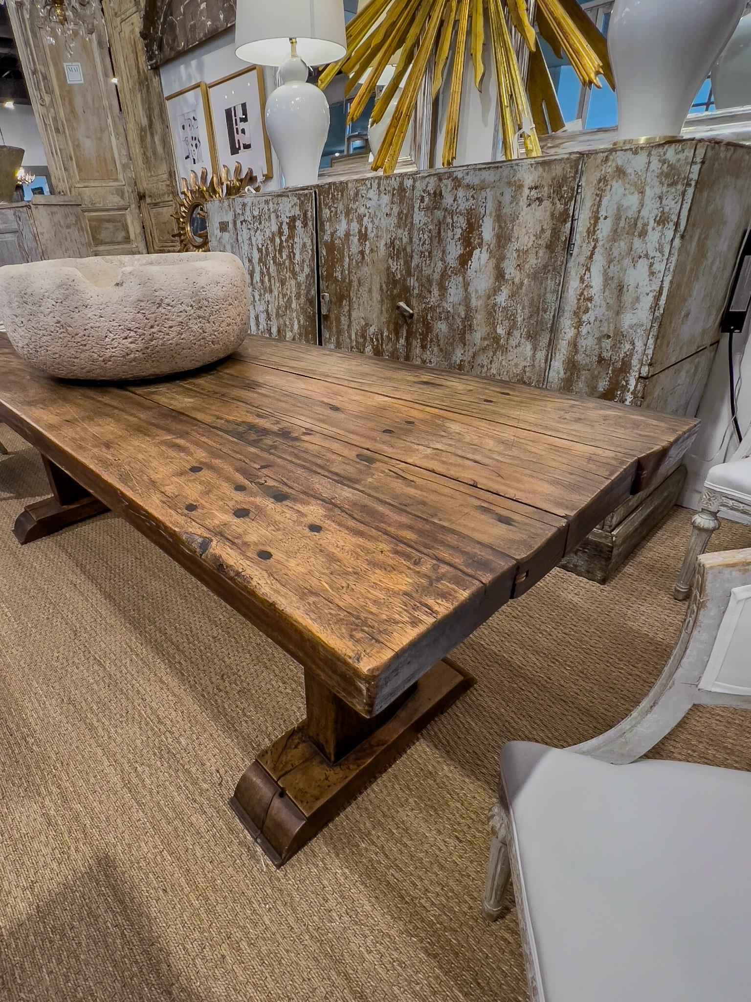 18th c. Italian Fruitwood Table In Good Condition In Houston, TX