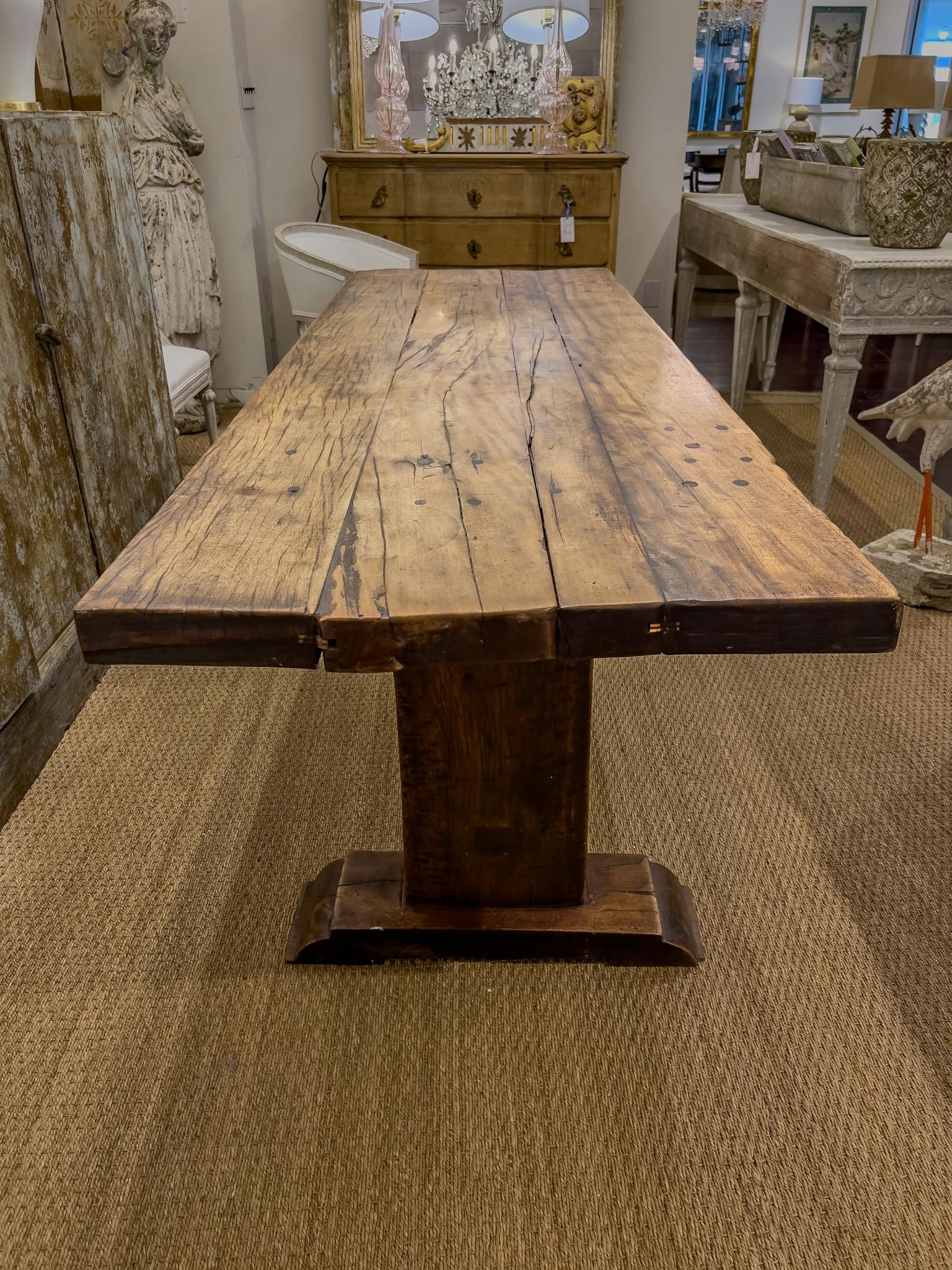 Wood 18th c. Italian Fruitwood Table