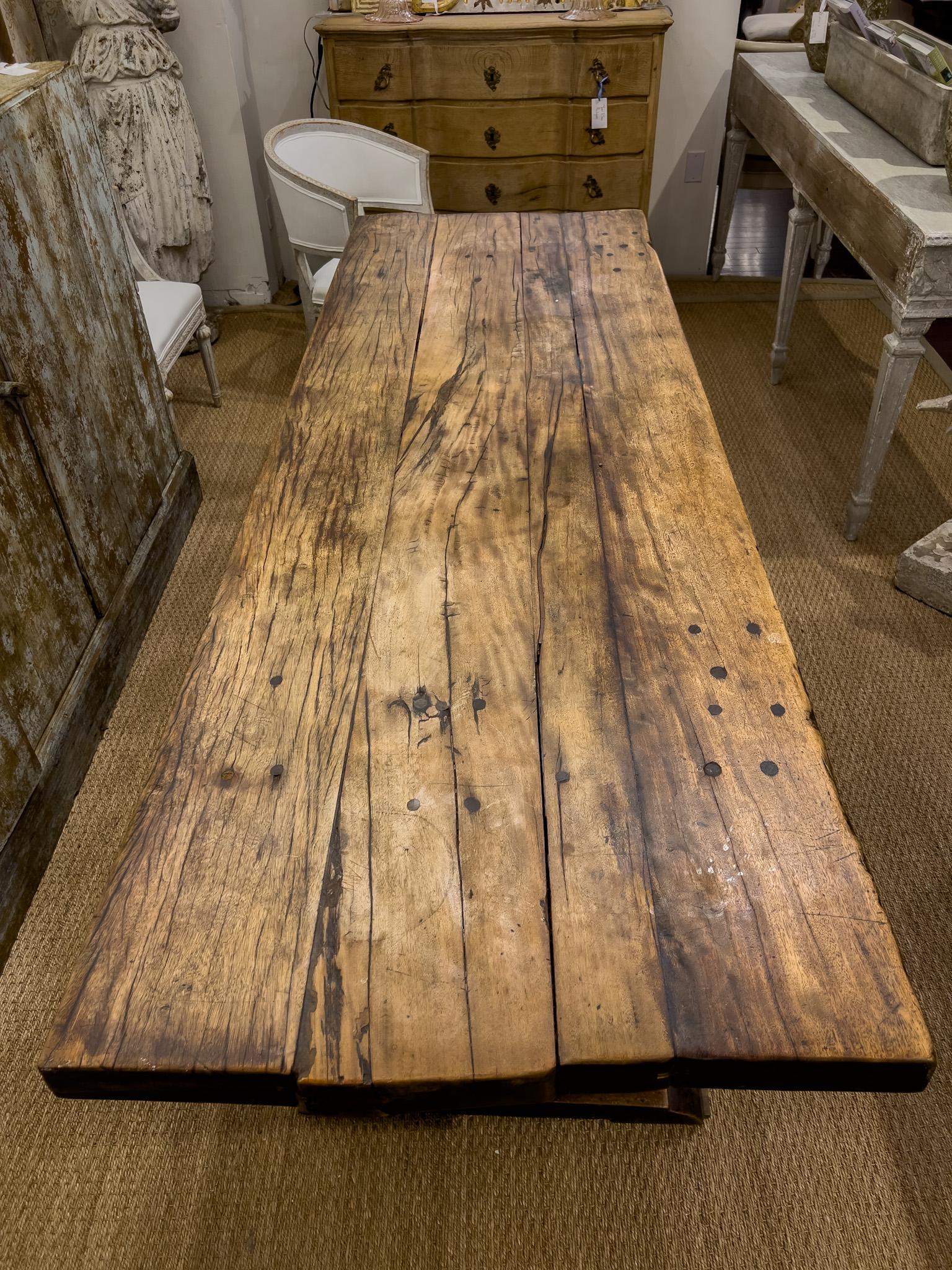 18th c. Italian Fruitwood Table 1