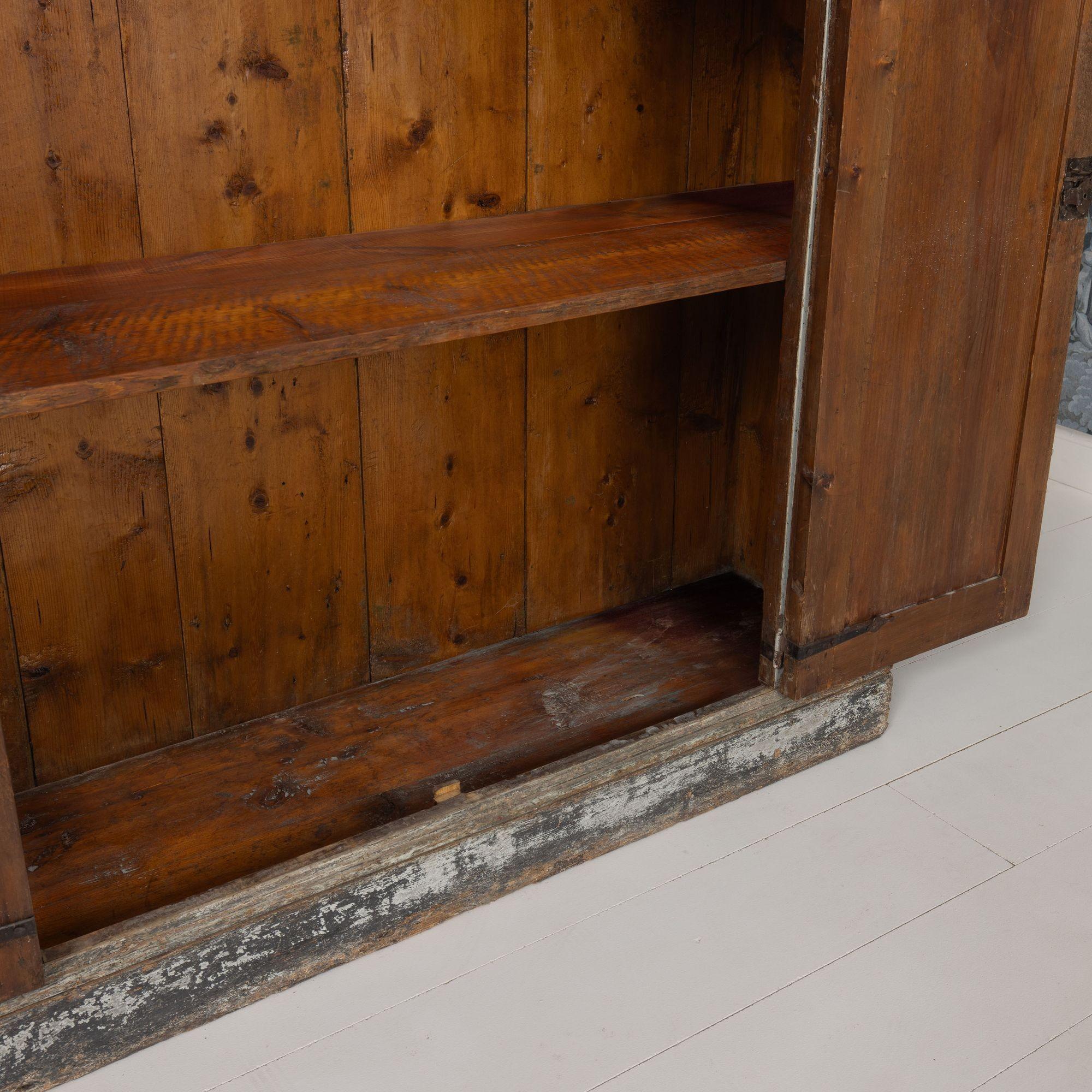 18th c. Italian Tall Two-Part Cabinet in Original Paint 9