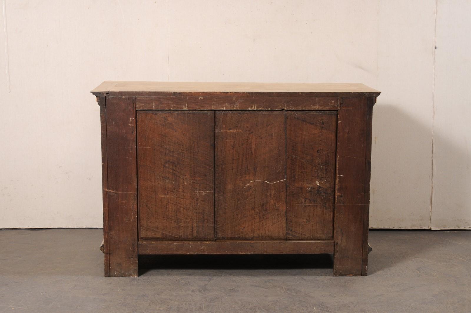 18th C. Italian Tuscan Beautifully Carved Wood Chest w/Amazing Feet 