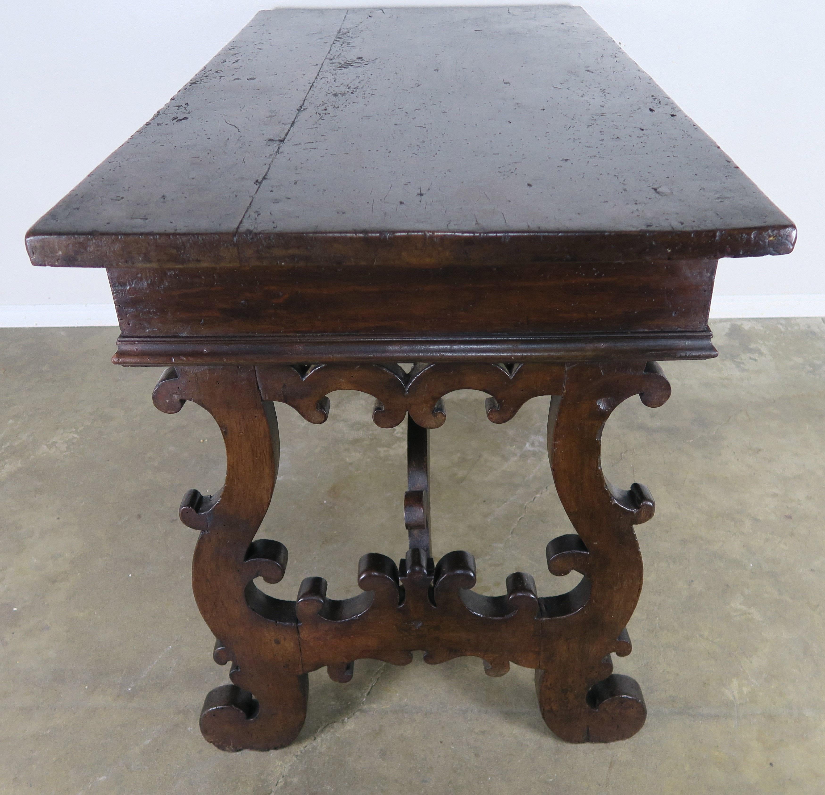 18th Century Italian Walnut Writing Table/ Desk 6