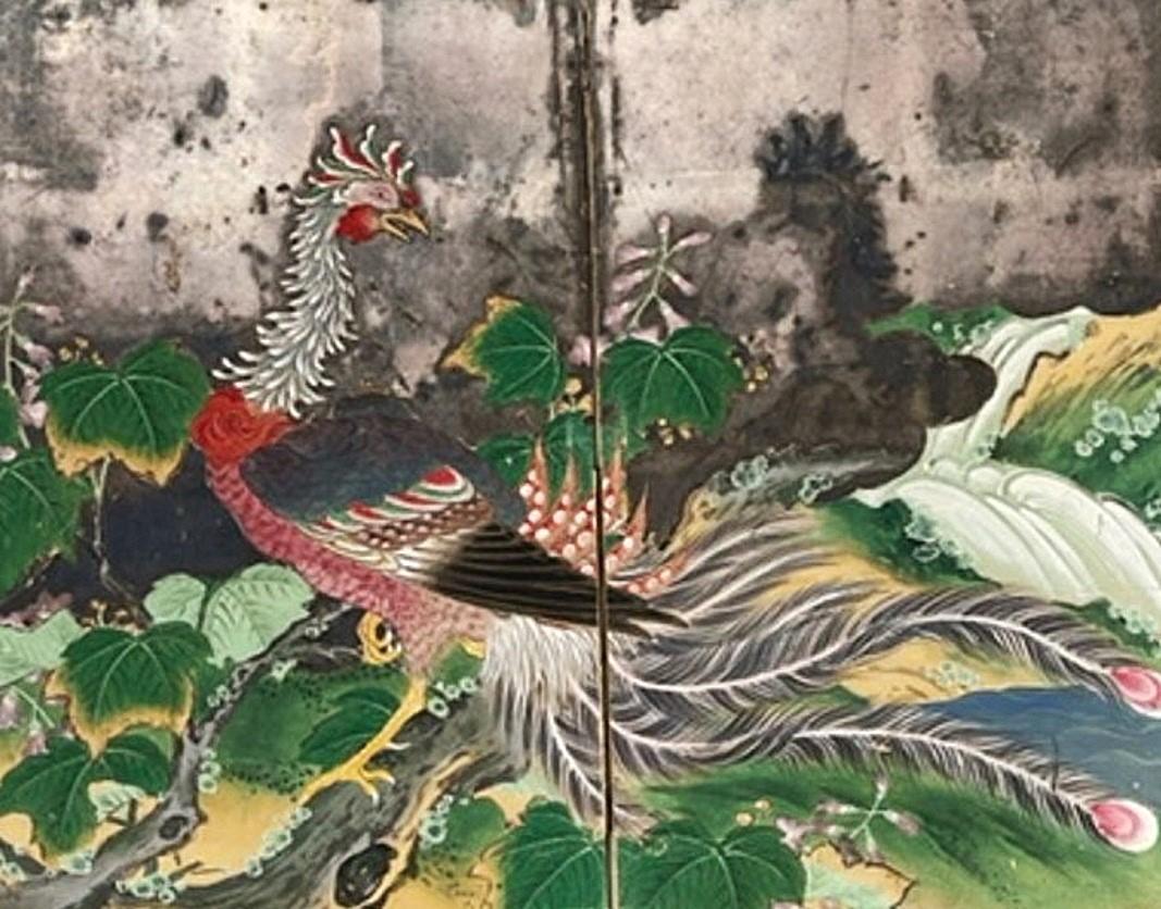 Japanese Two-Panel Phoenix Screen, Edo Period, Ca. 1850

Japanese Edo Period (1603-1868)

DIMENSIONS
Height: 24 inches
Width: 28 inches                        
