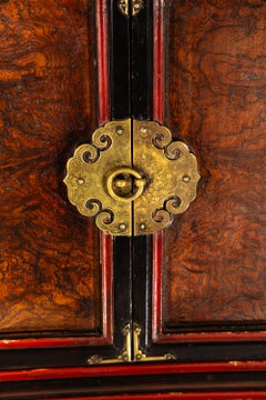 18th C. Korean Hardwood Chest on Stand