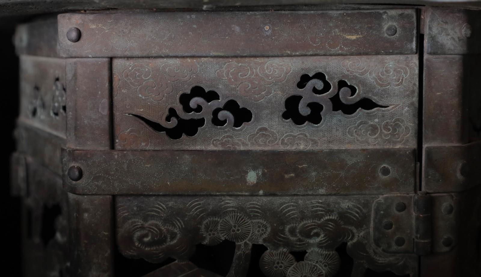 große buddhistische tempel-laterne aus dem 18. im Angebot 3
