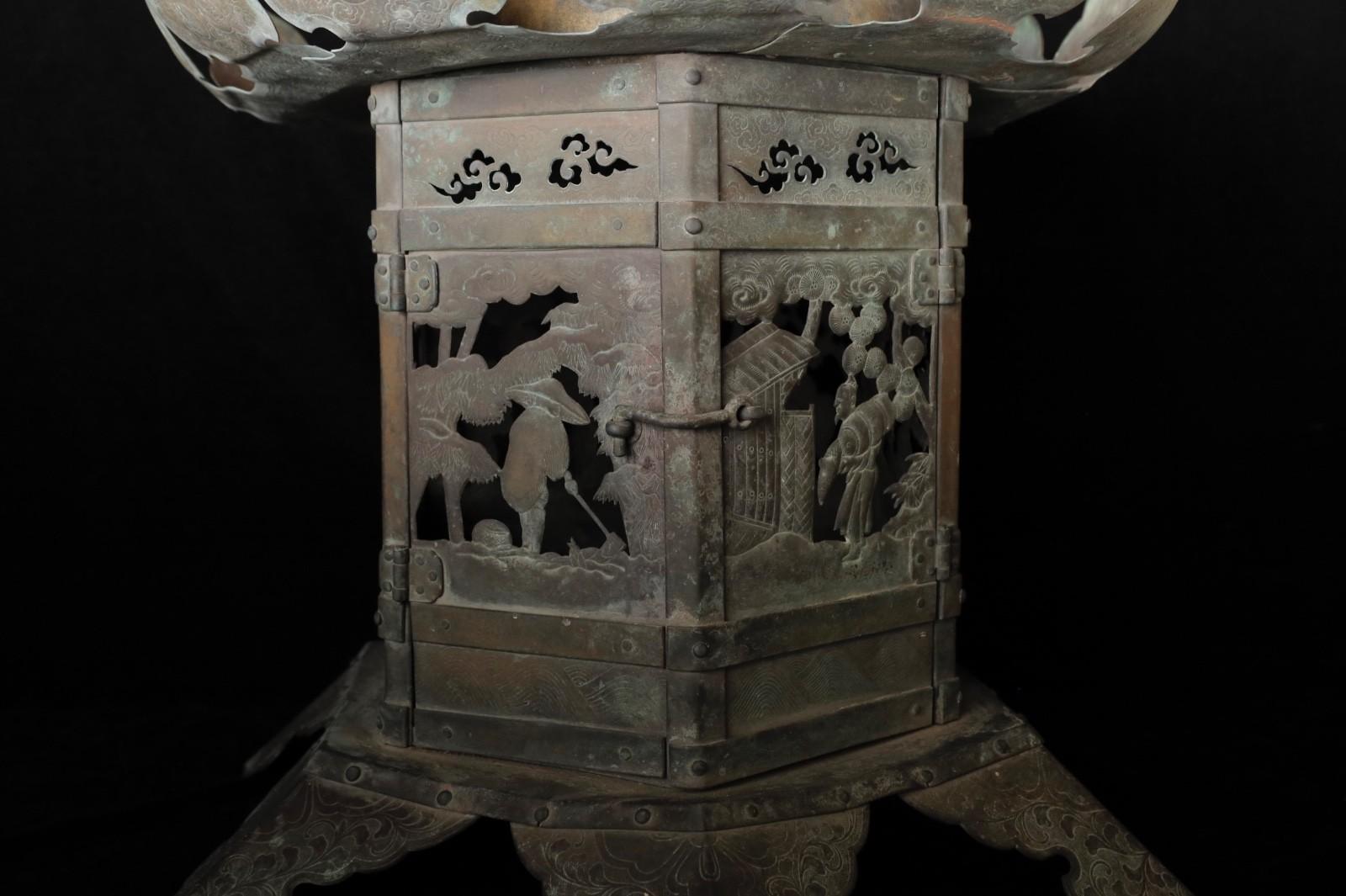 große buddhistische tempel-laterne aus dem 18. im Angebot 4