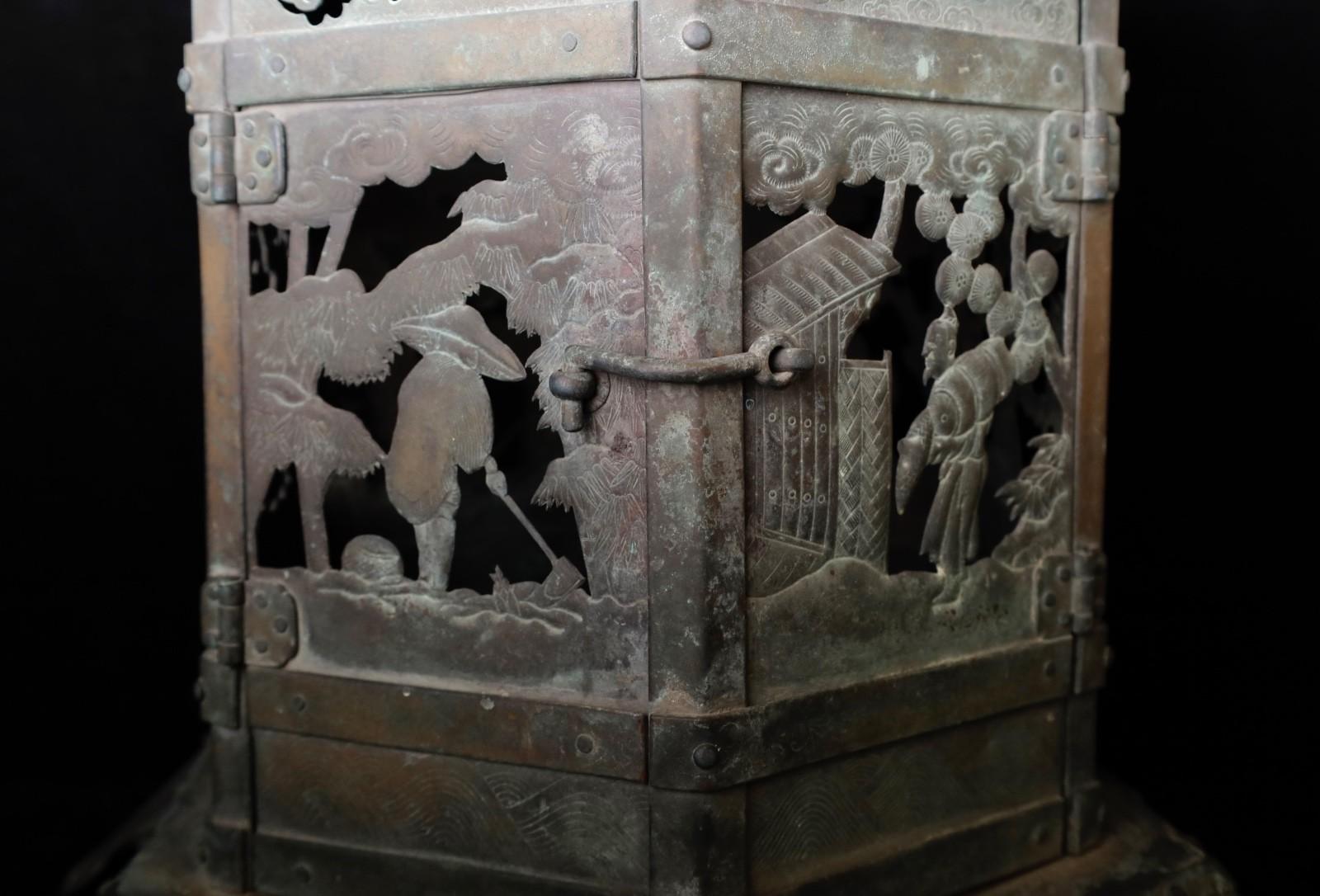 große buddhistische tempel-laterne aus dem 18. im Angebot 5