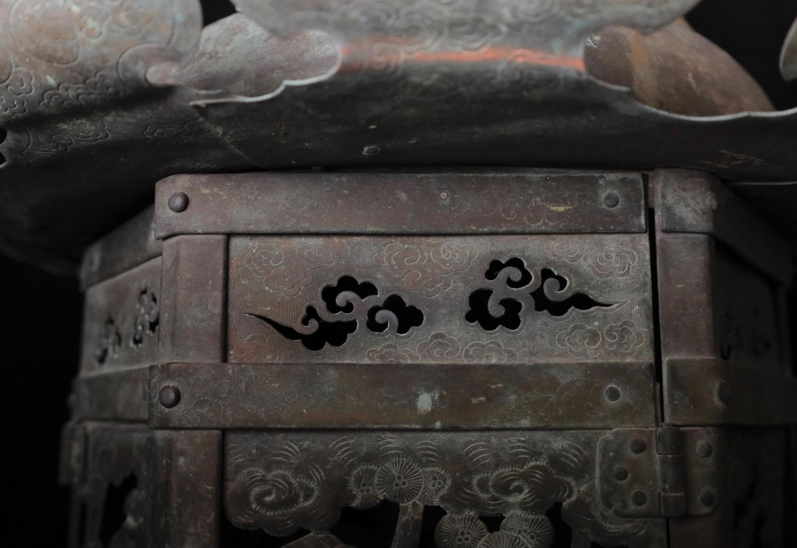 große buddhistische tempel-laterne aus dem 18. im Angebot 9