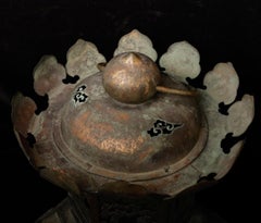 18th c large buddhist temple lantern