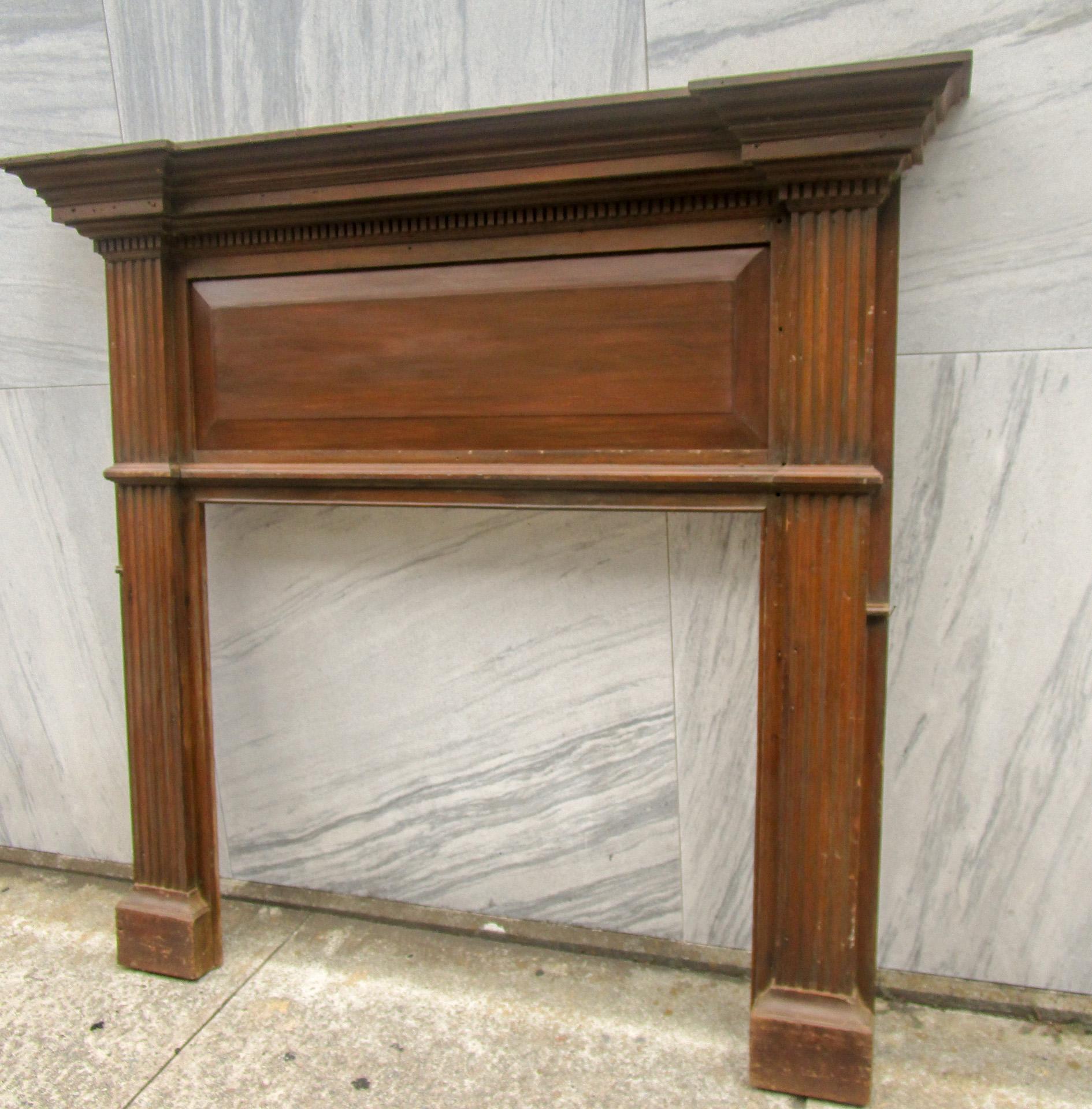 Large size wooden fireplace mantel from 