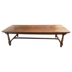 Used 18th C. Large Provincial Plank Topped Dining Room Table. British Circa 1790