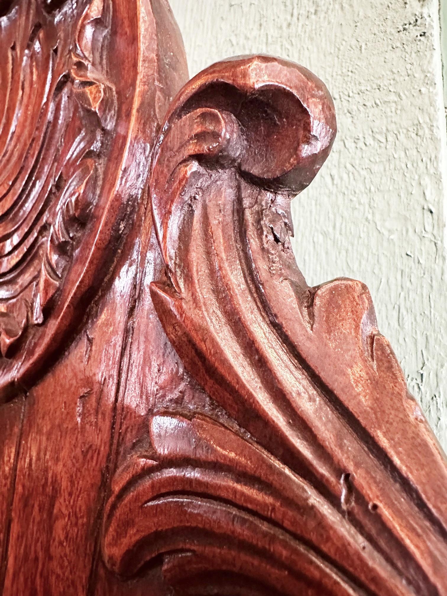 18. Jh. Lavabo Wandbrunnen Zinnbecken Waschbecken auf handgeschnitztem Stand aus Holz Antik im Angebot 3