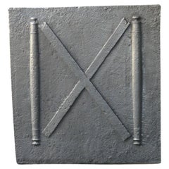 Louis XIV. 18. Jh. 'Säulen mit Andreaskreuz' Kaminaufsatz / Aufkantung