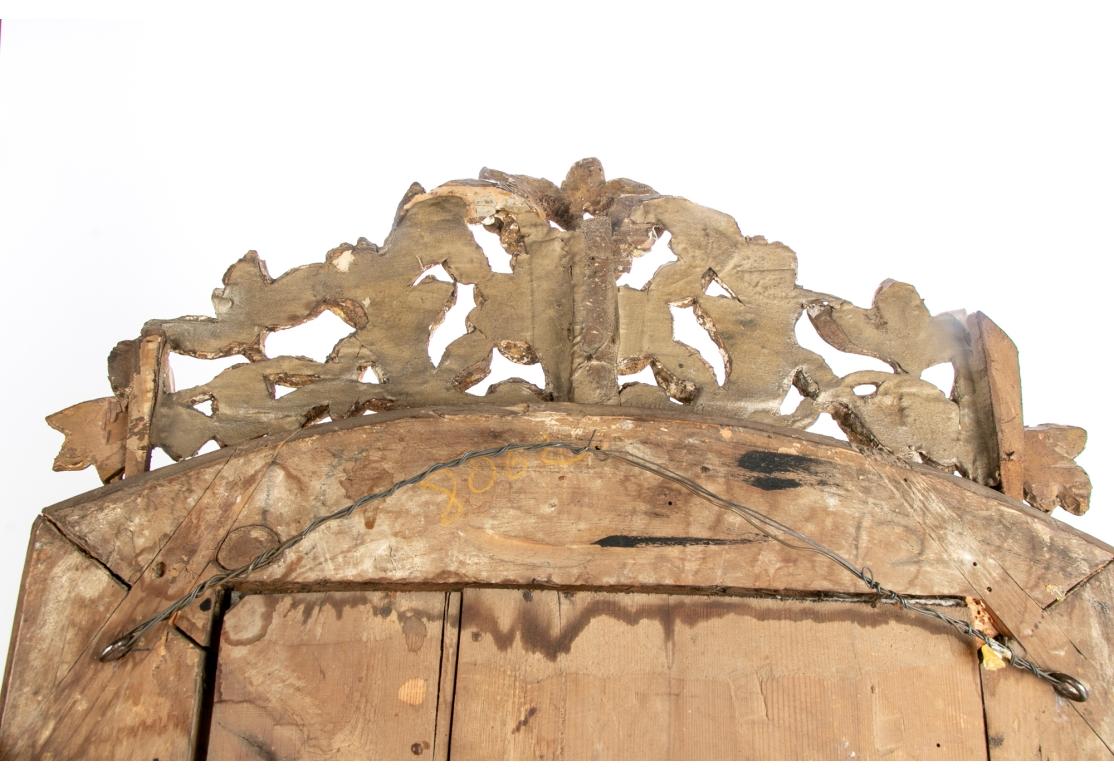 18th C. Louis XIV Style Segmented Carved And Gilt Mirror 3