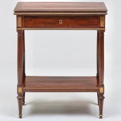 18th C. Louis XVI Marble Writing Table