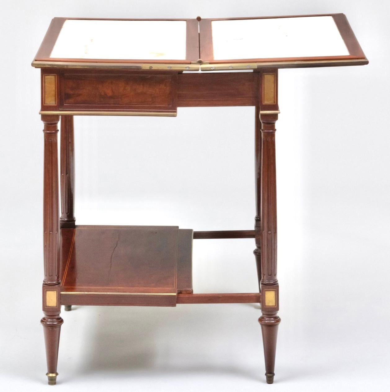 Late 18th Century 18th C. Louis XVI Marble Writing Table For Sale
