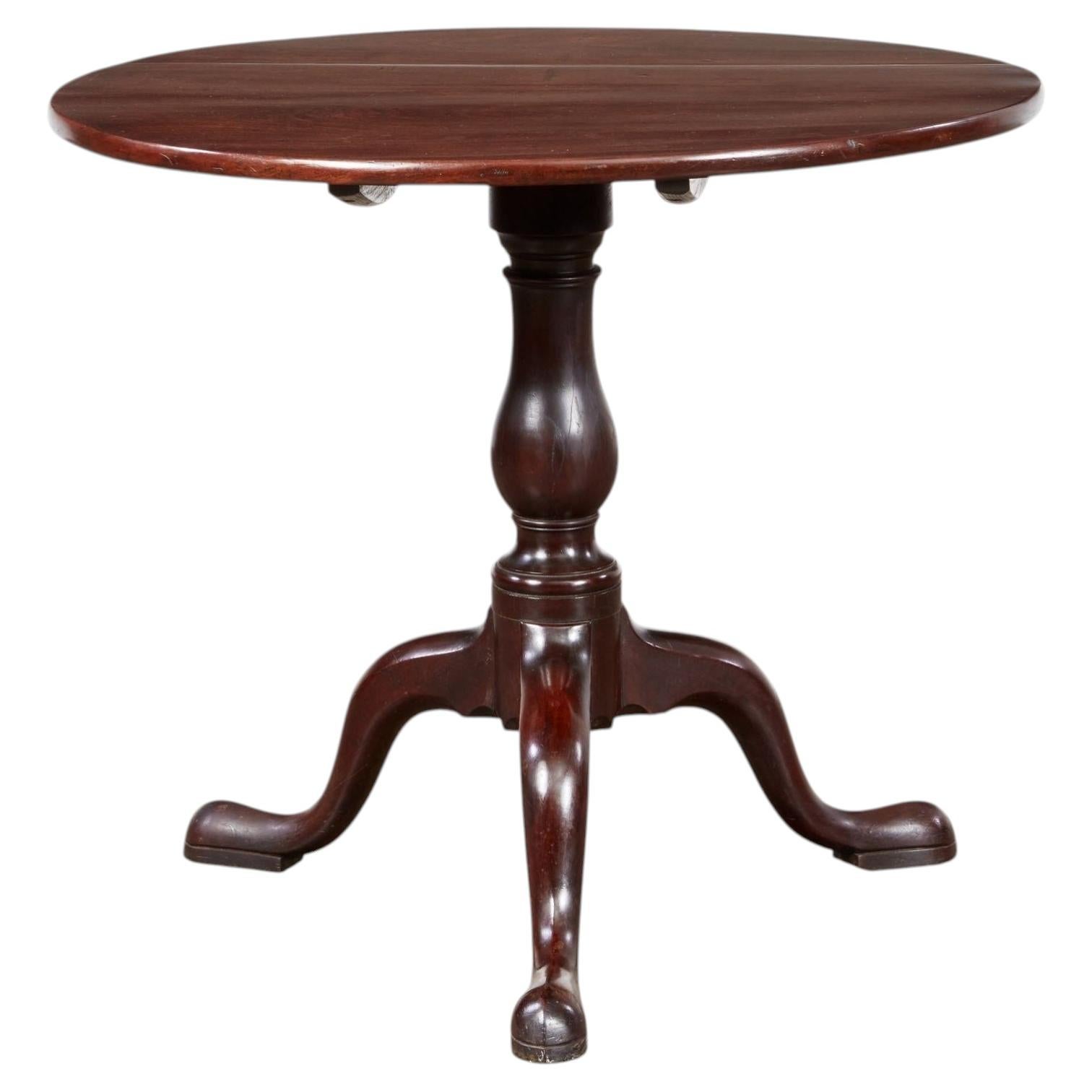 18th c. Mahogany Tea Table For Sale